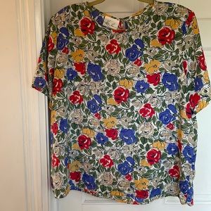 Kathy Lee, size 18, floral blouse